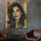 Immagine AMY WINEHOUSE - Sguardo profondo dell'anima | 100% originale dipinto ad acrilico